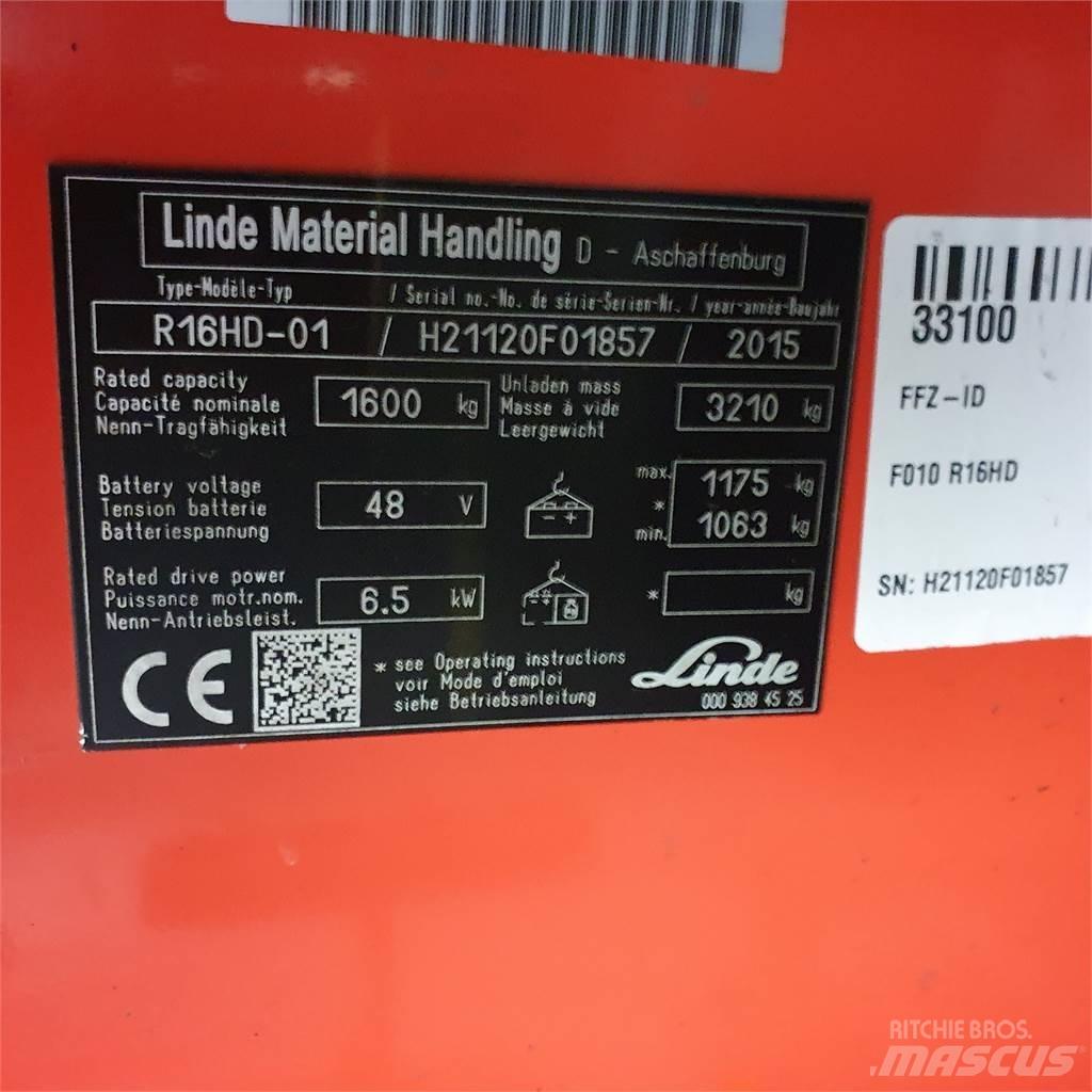 Linde R16HD Reachtruck