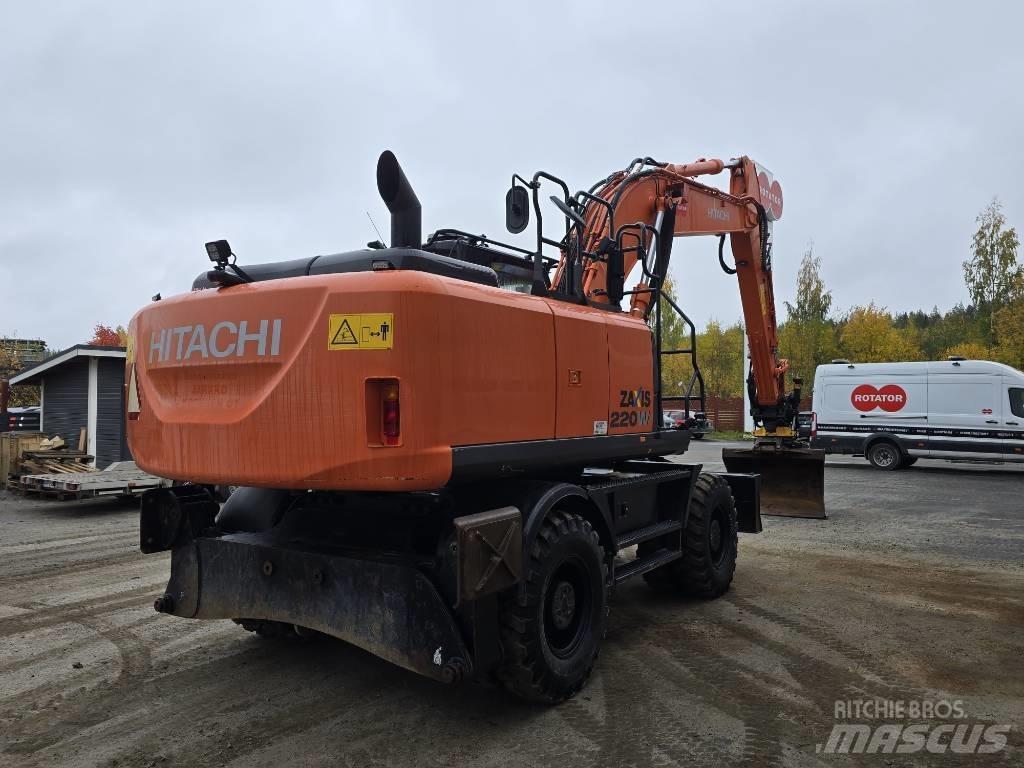 Hitachi ZX 220W-5 Gravemaskiner på hjul
