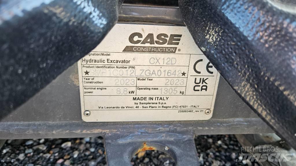 CASE CX12D Minigravemaskiner