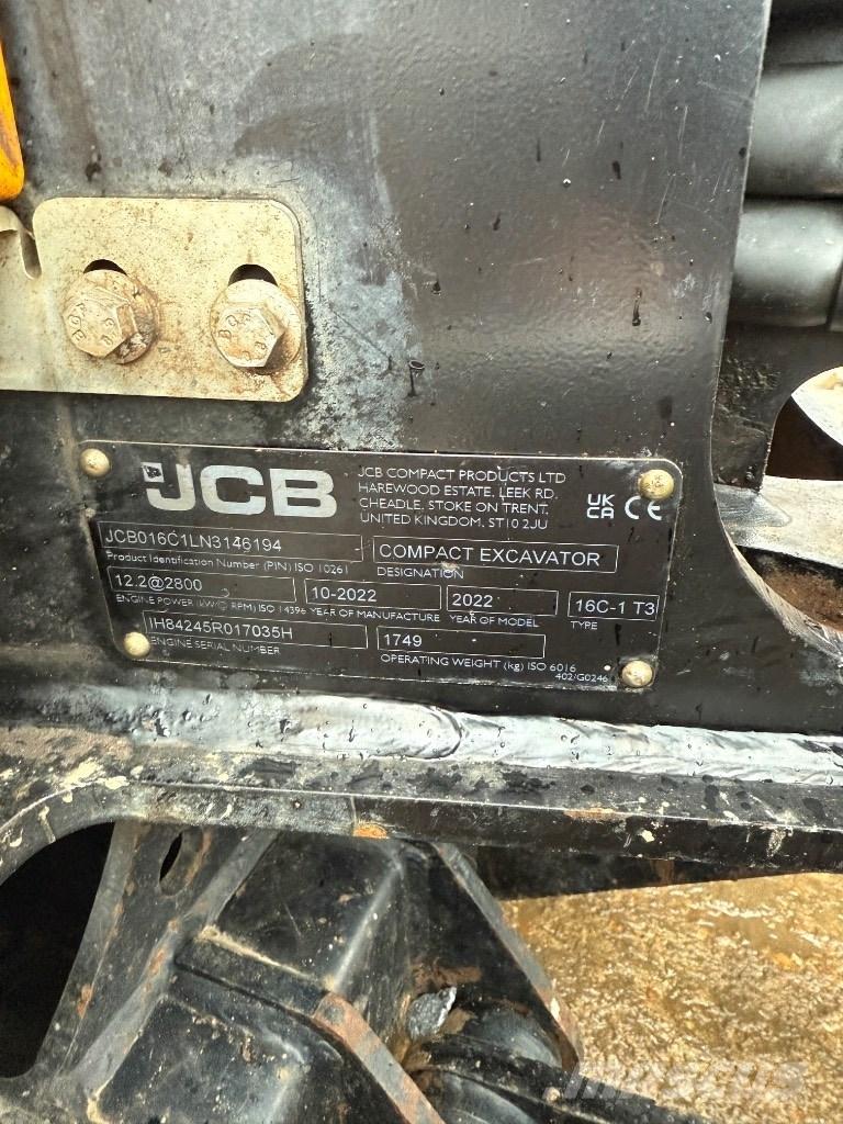 JCB 16 C Minigravemaskiner