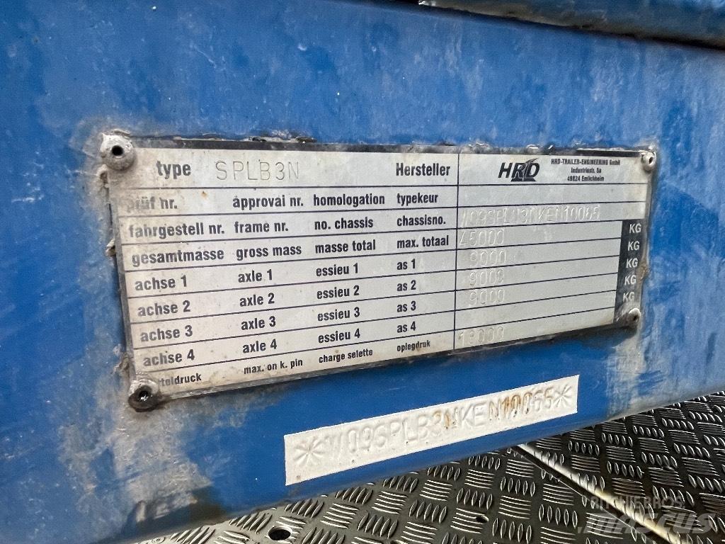 HRD Platform Semi-trailer med lad/flatbed