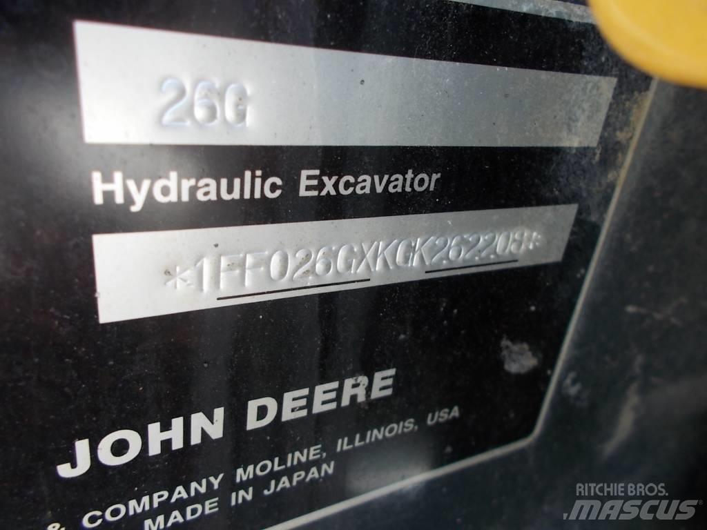 John Deere 26G Minigravemaskiner