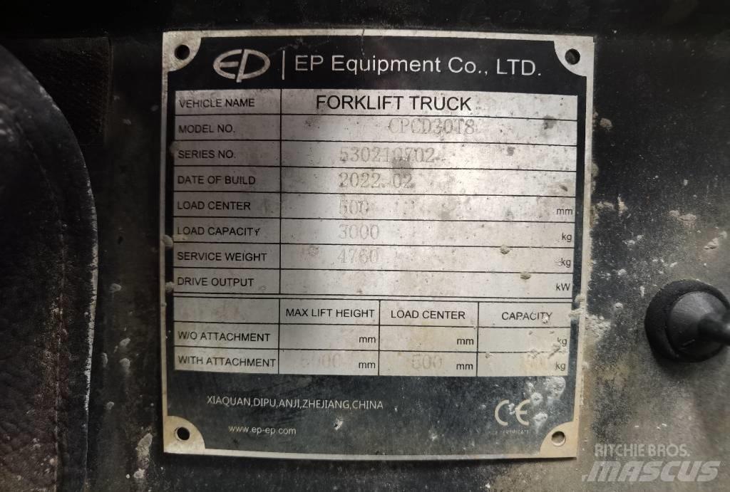 EP CPCD35T8S4S Diesel gaffeltrucks