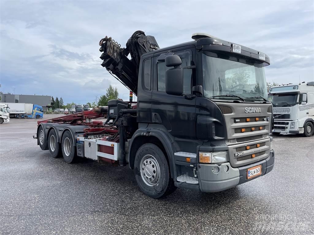 Scania P340 8x4 Lastbil med kran