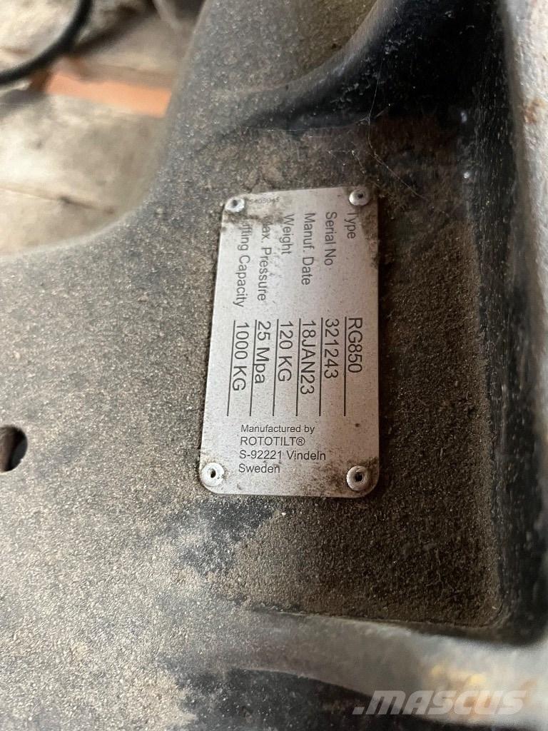 Rototilt R850 Entreprenør - Andet