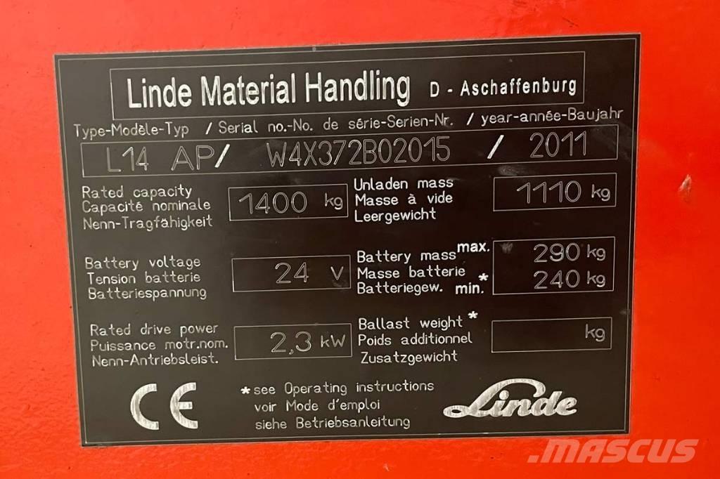 Linde L 14 Selvkørende stablere