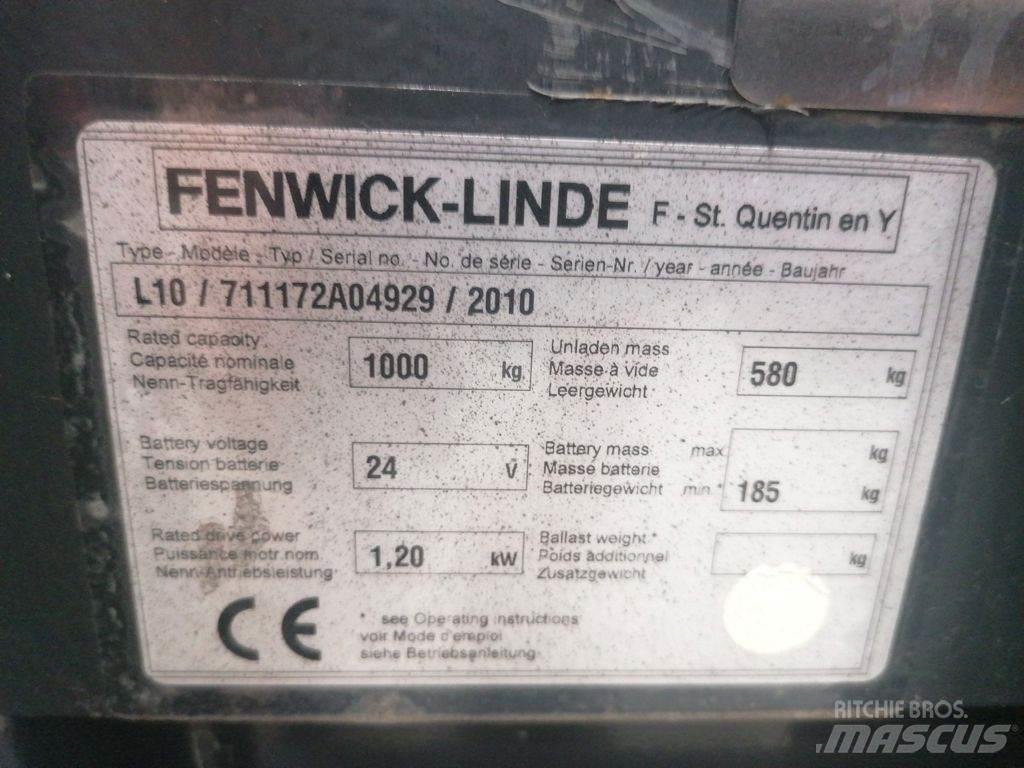 Linde L10 Gaffelstabler med gående fører