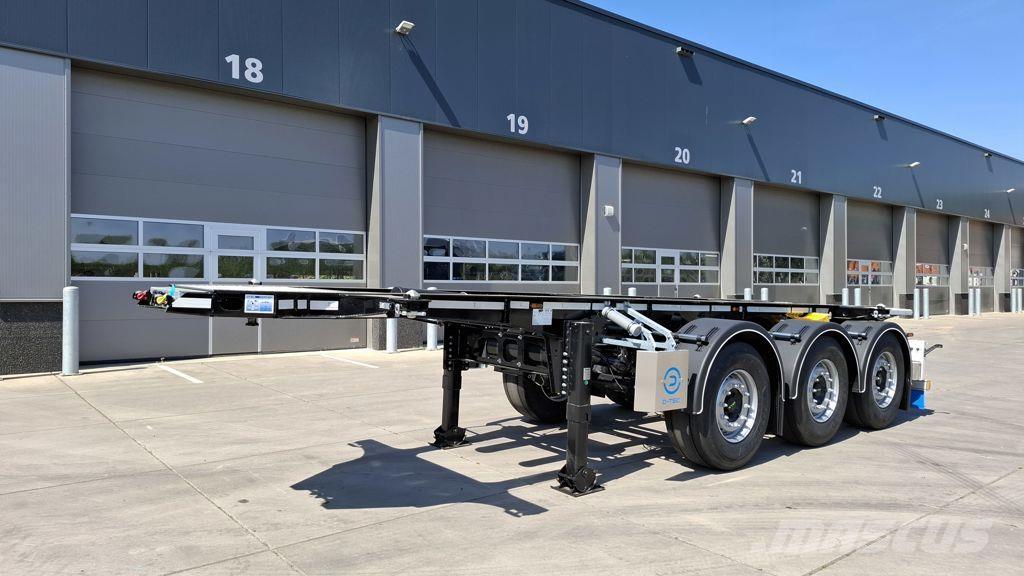 D-tec CC-20-3-T Semi-trailer med containerramme