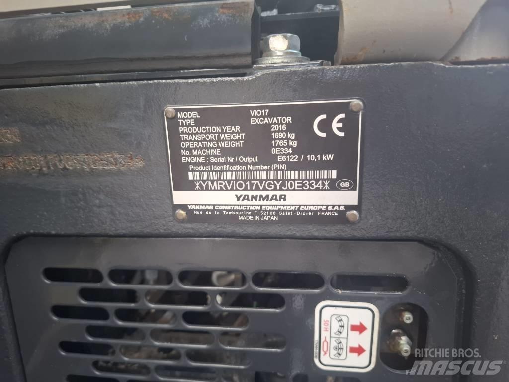Yanmar Vio 17 Minigravemaskiner