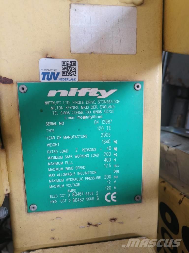 Niftylift 120 TE Trailermonterede lifte
