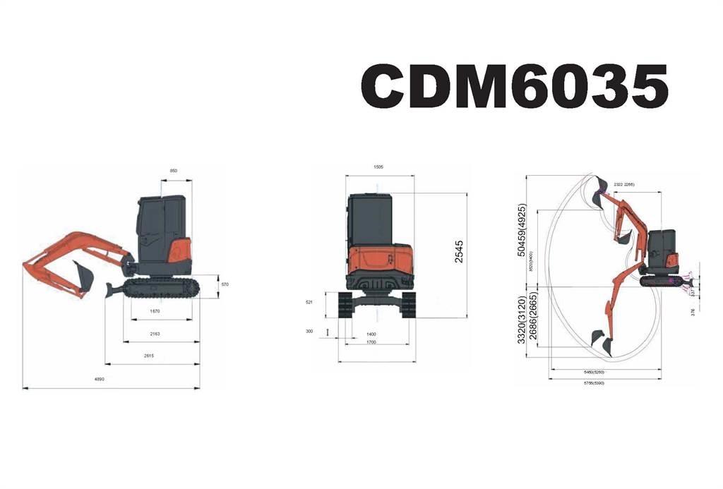 Lonking CDM6035 Minigravemaskiner