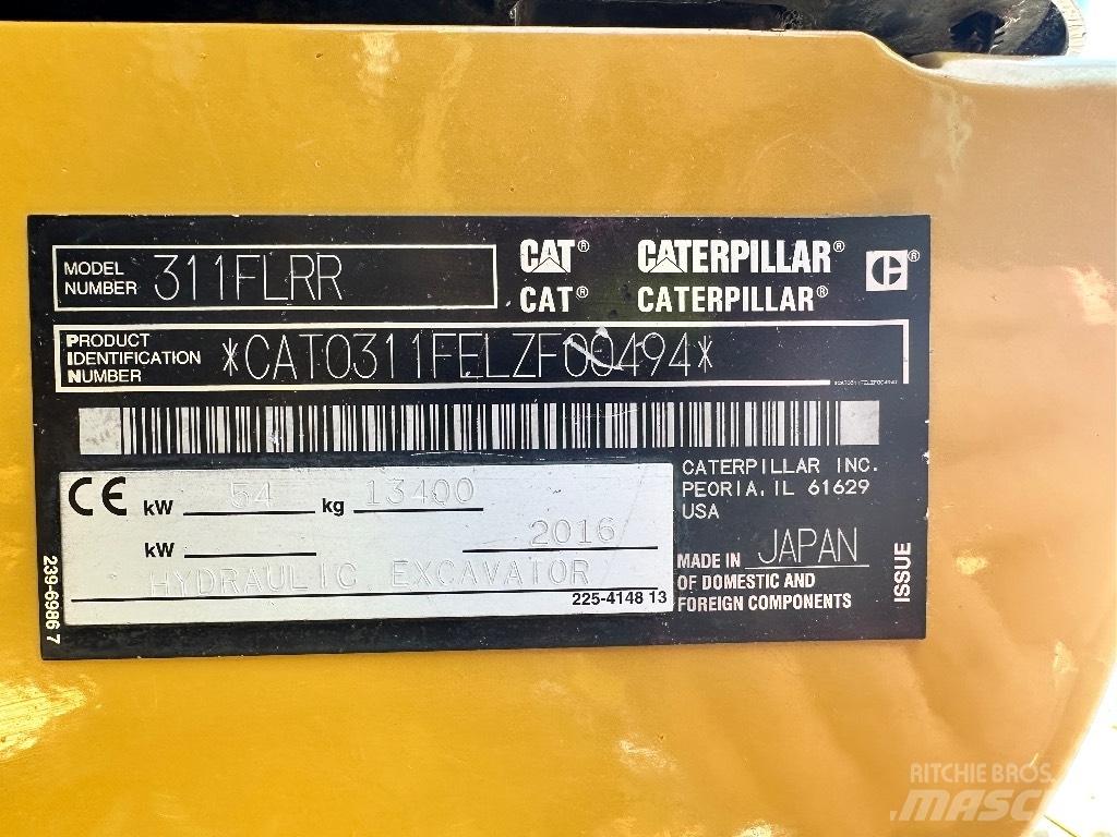 CAT 311 F LRR Gravemaskiner på larvebånd