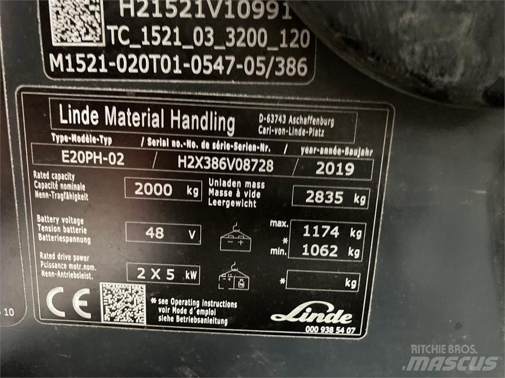 Linde E20PH El gaffeltrucks