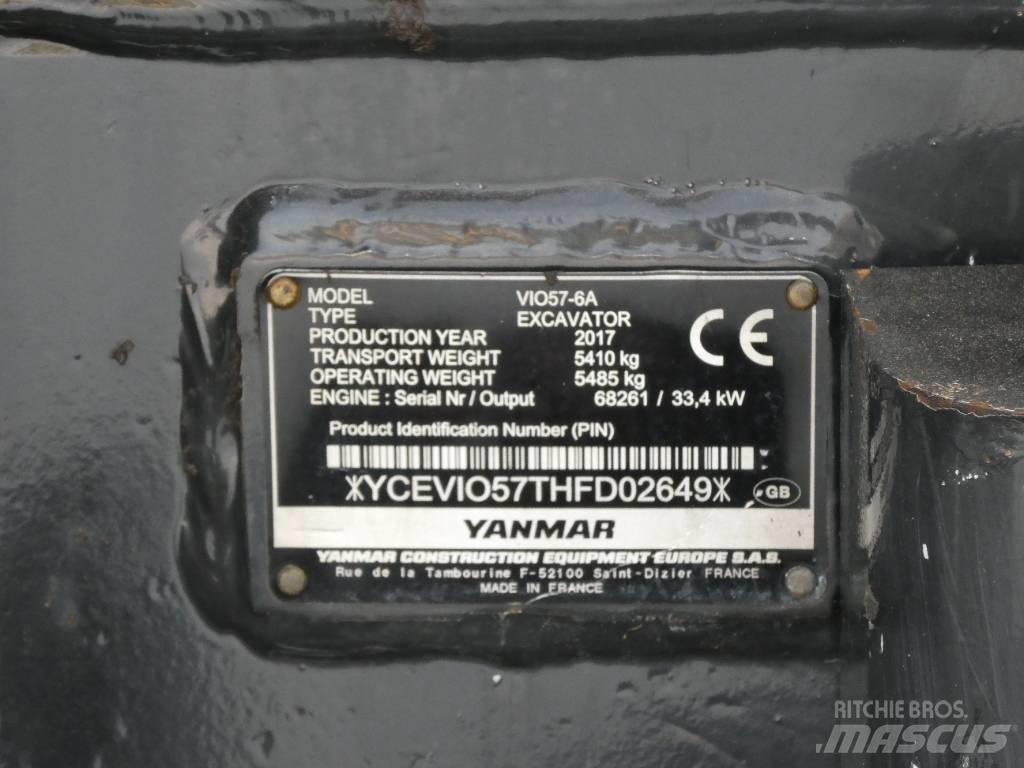 Yanmar Vio 57-6A Minigravemaskiner
