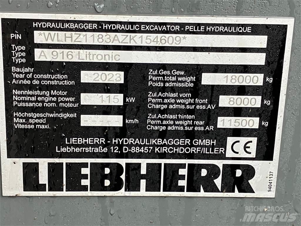 Liebherr A916 Gravemaskiner på hjul