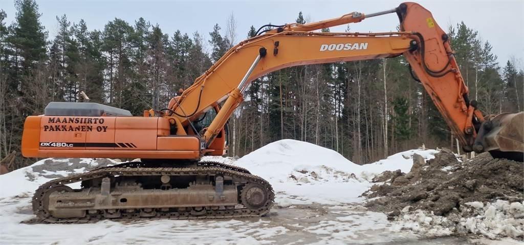 Doosan DX 480 LC Gravemaskiner på larvebånd