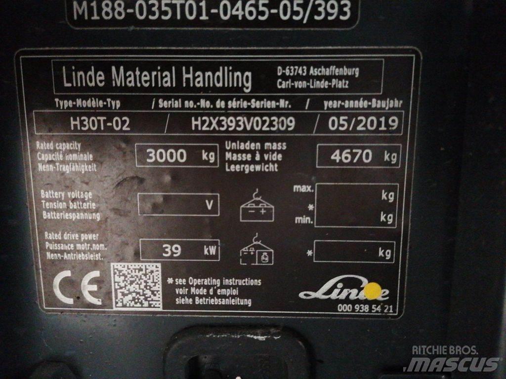 Linde H30T-02 LPG gaffeltrucks