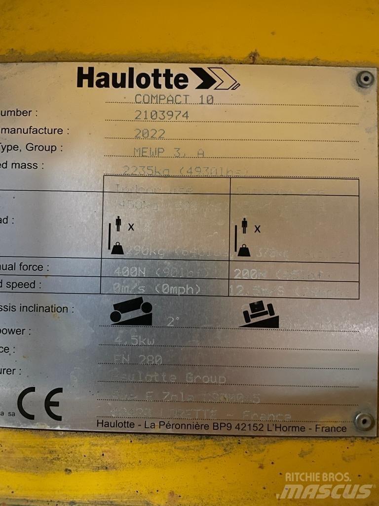 Haulotte Compact 10 Saxlifte