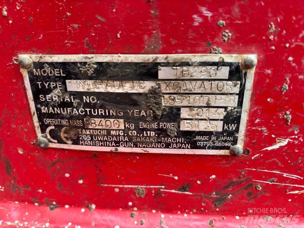 Takeuchi TB290 Midi-gravemaskiner 7t - 12t