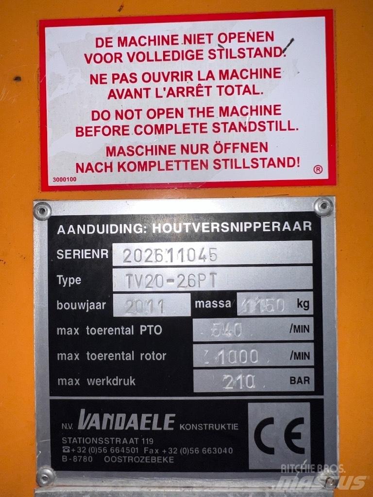 Vandaele TV20-26 Flishuggere / neddelere