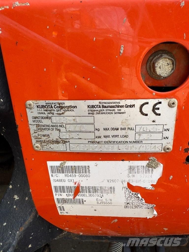 Kubota U 48 Minigravemaskiner