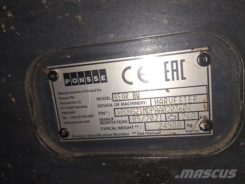 Ponsse Bear 8W Skovningsmaskiner