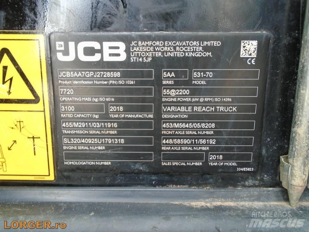 JCB 531-70 Teleskoplæssere til landbrug