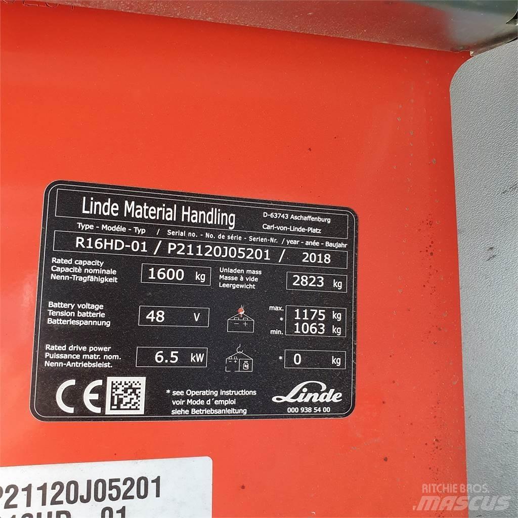 Linde R16HD Reachtruck