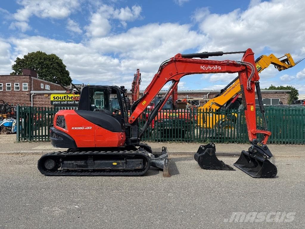 Kubota KX 080-4 Midi-gravemaskiner 7t - 12t