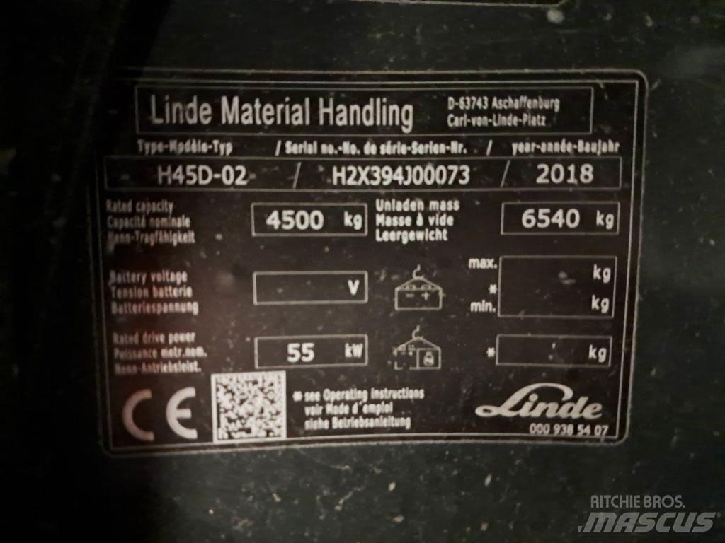 Linde H45D-02 Diesel gaffeltrucks