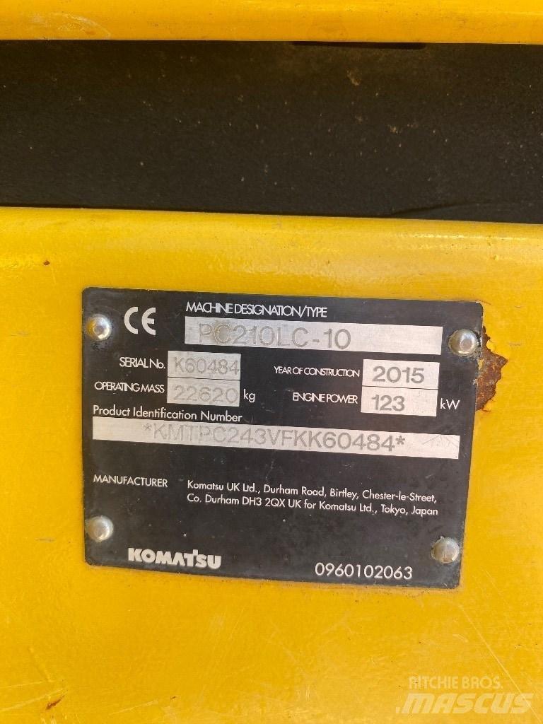 Komatsu PC 210 LC-10 Gravemaskiner på larvebånd