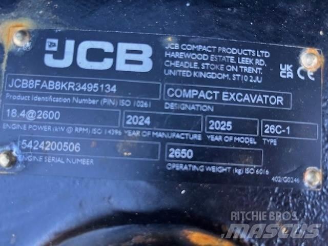 JCB 26C-1 Minigravemaskiner