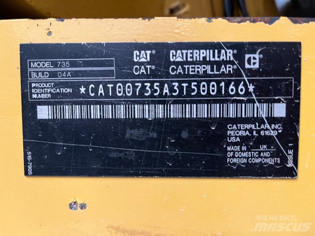 CAT 735 Terrængående lastbiler