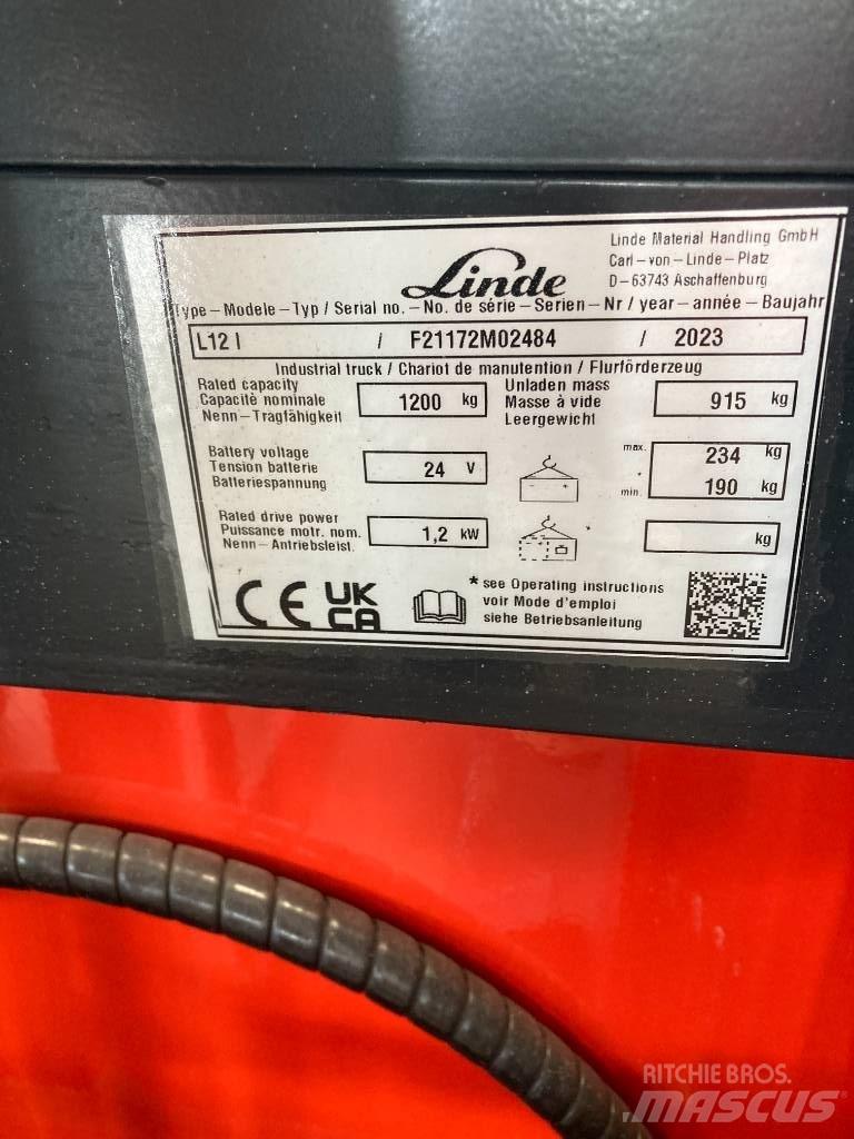 Linde L12i/1172 Gaffelstabler med gående fører