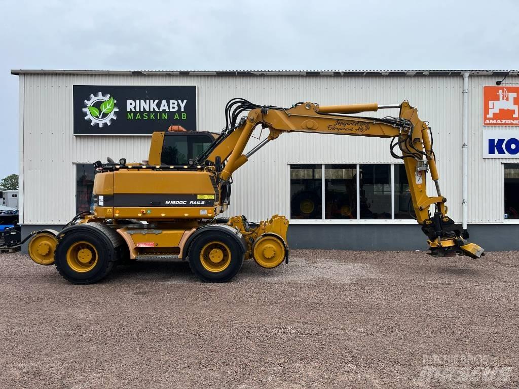 Hydrema M1600C Rail Gravemaskiner på hjul