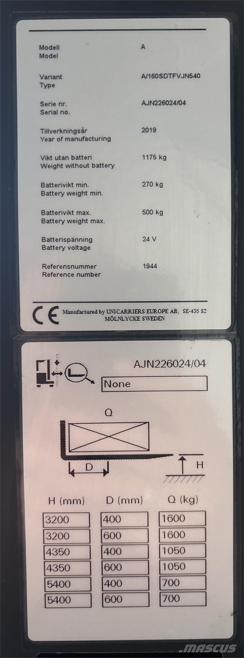 Atlet A160 Selvkørende stablere
