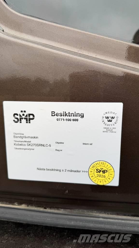 Kobelco SK 270 LC Gravemaskiner på larvebånd