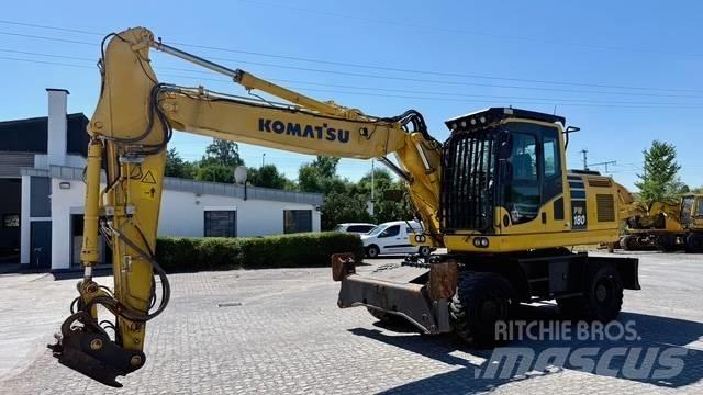 Komatsu PW 180-10 Gravemaskiner på hjul