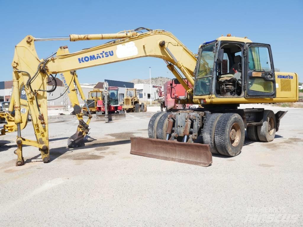 Komatsu PW 170 Gravemaskiner på hjul
