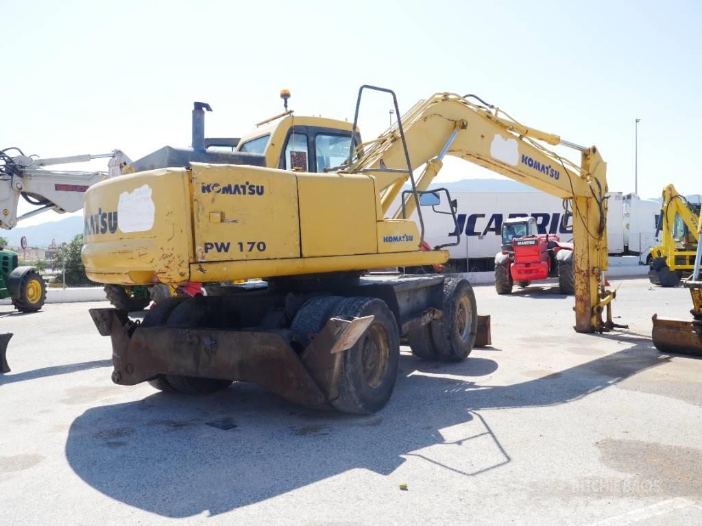 Komatsu PW 170 Gravemaskiner på hjul