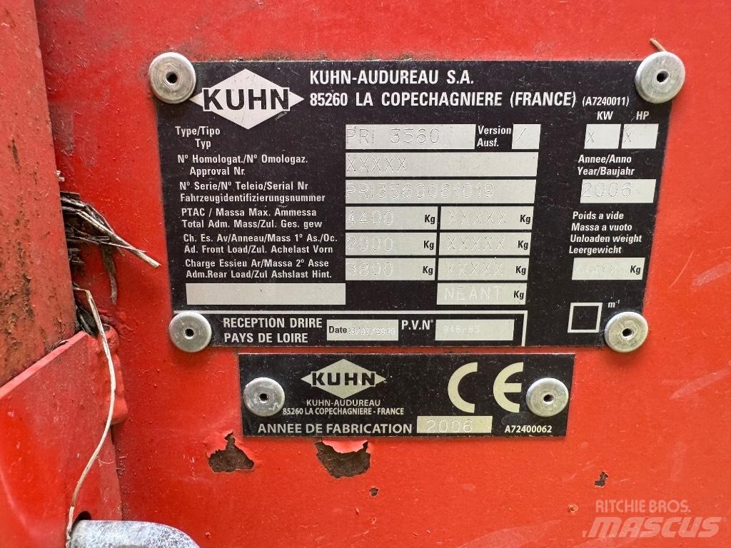 Kuhn Primor 3560 Balleskærere og -stablere