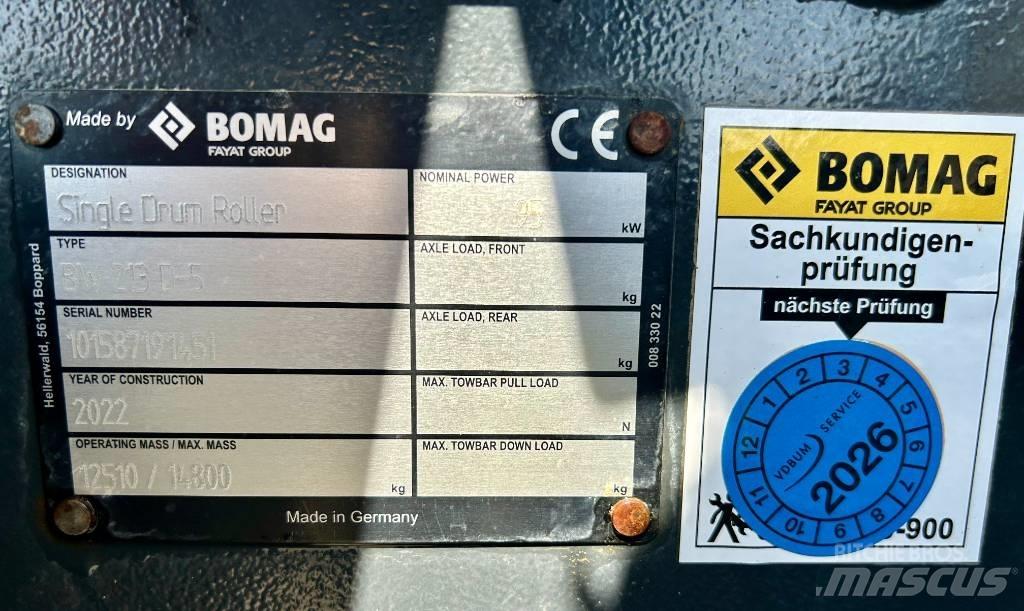 Bomag BW 213 D-5 Andre tromler