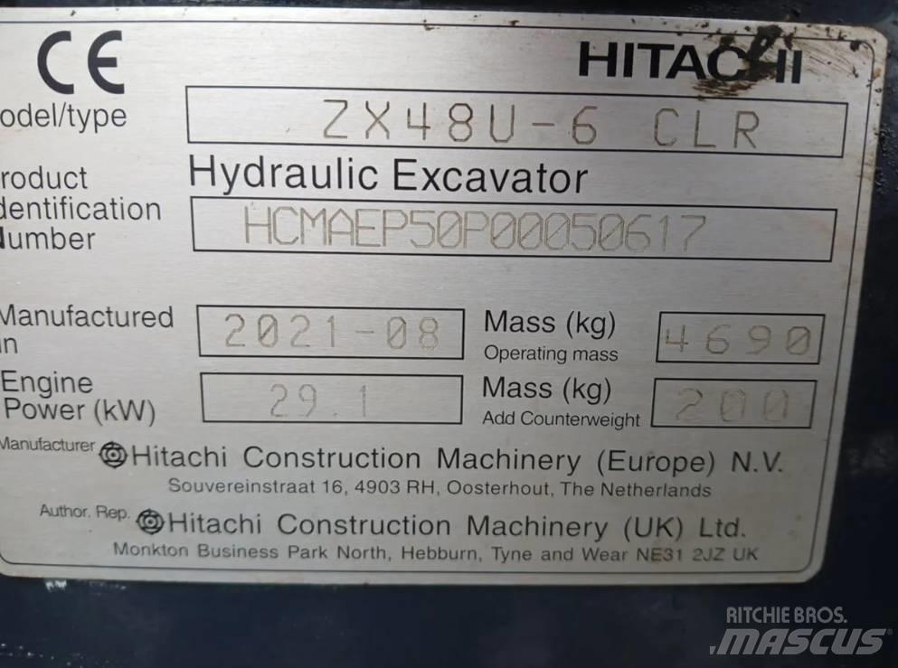 Hitachi ZX 48 U Minigravemaskiner