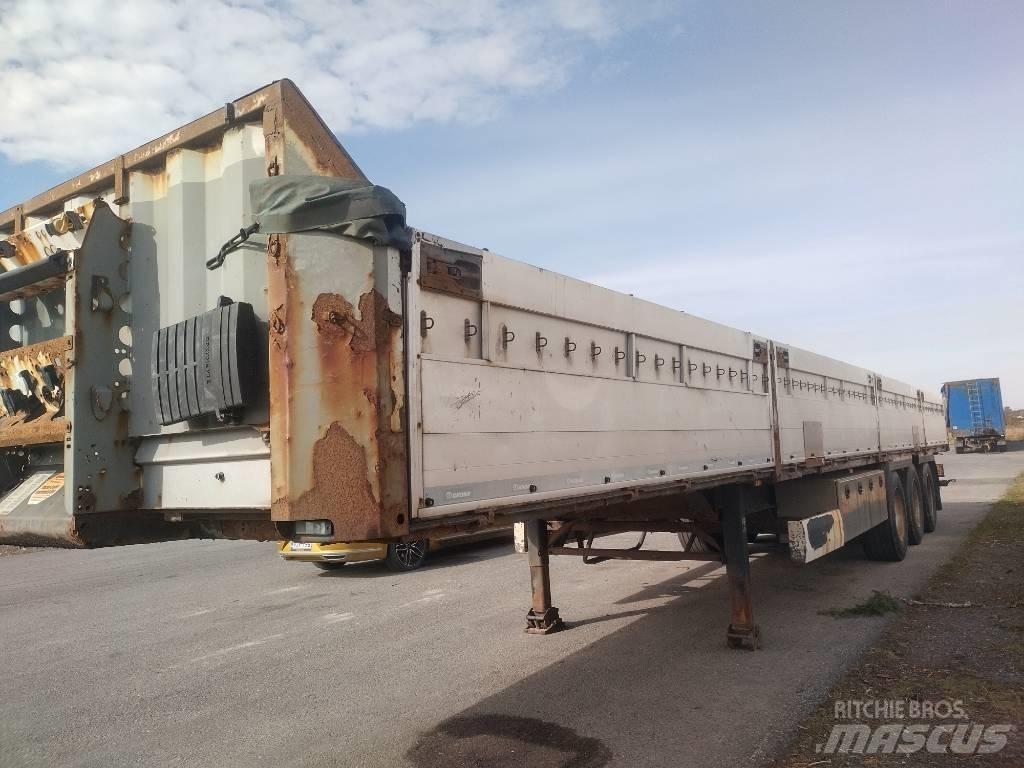 Krone alumiinilaidat Semi-trailer med lad/flatbed