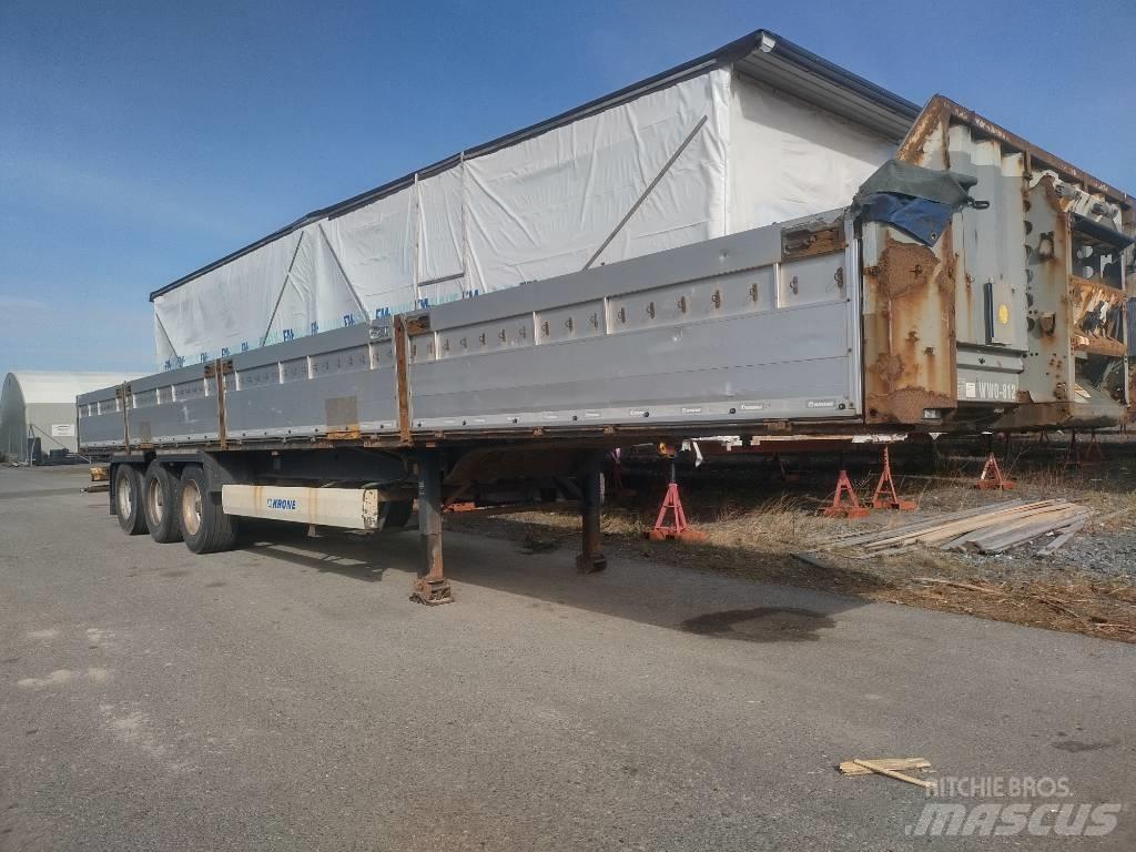 Krone alumiinilaidat Semi-trailer med lad/flatbed