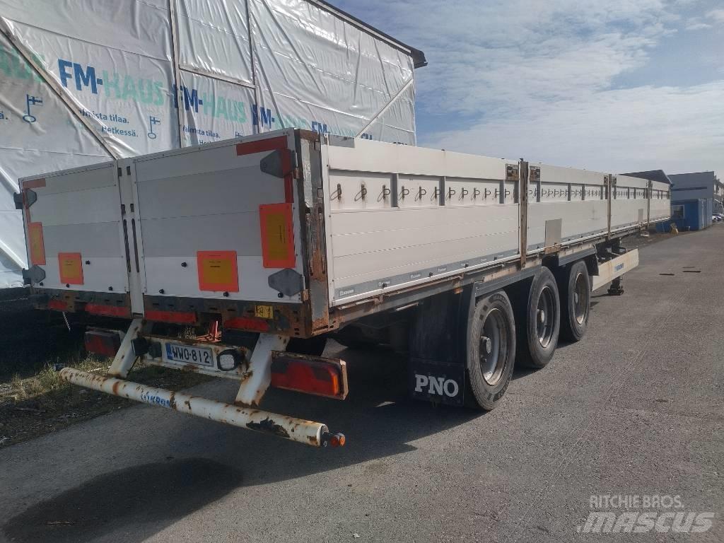 Krone alumiinilaidat Semi-trailer med lad/flatbed