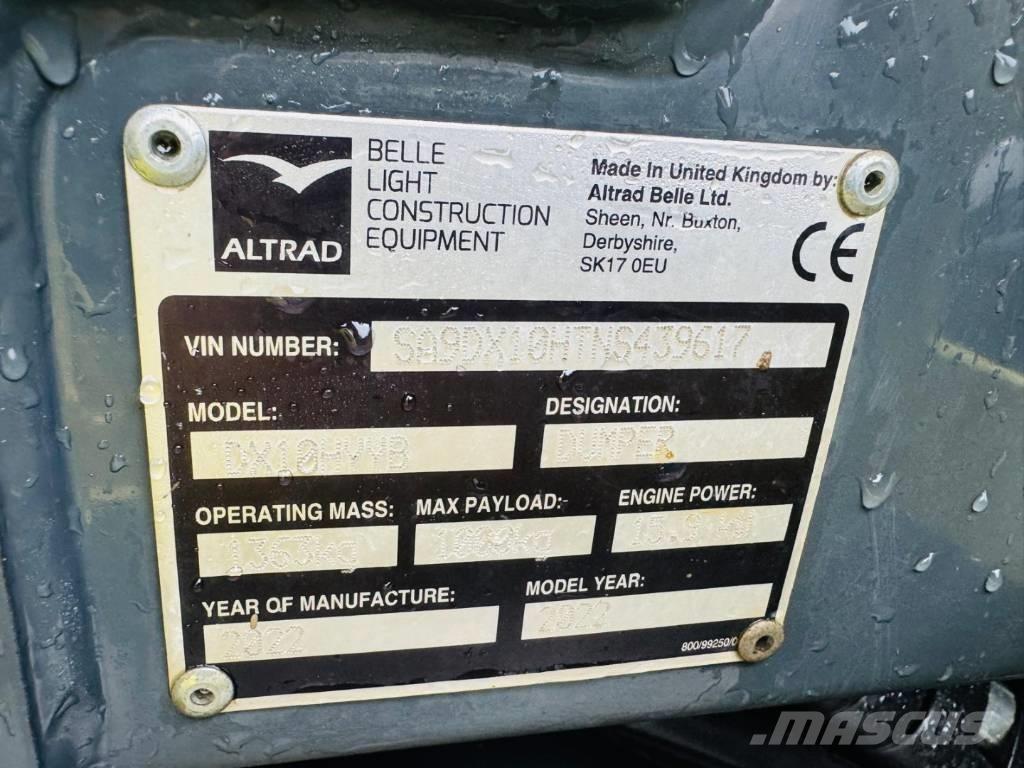 Altrad Belle DX1000 Dumpere