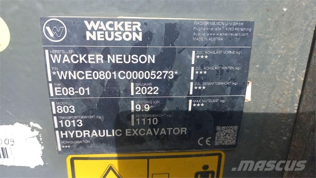 Wacker Neuson 803 Gravemaskiner på larvebånd