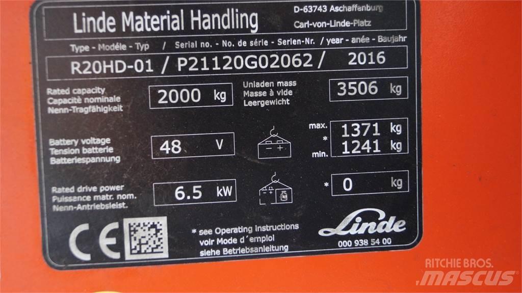 Linde R20HD Reachtruck