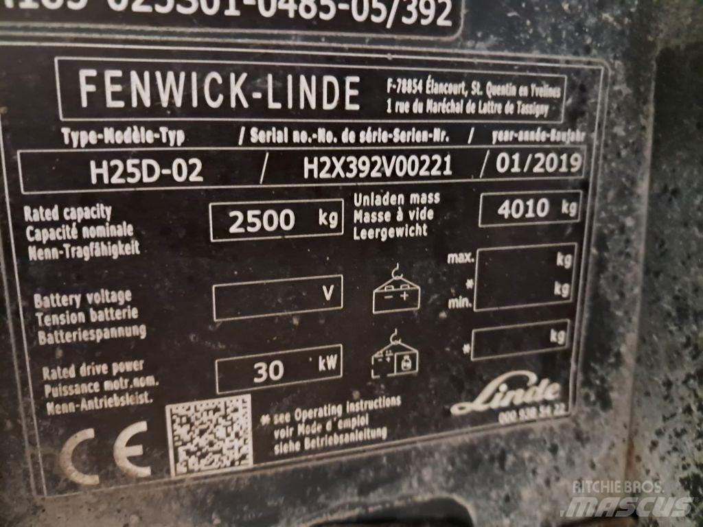 Linde H25D-02 Diesel gaffeltrucks